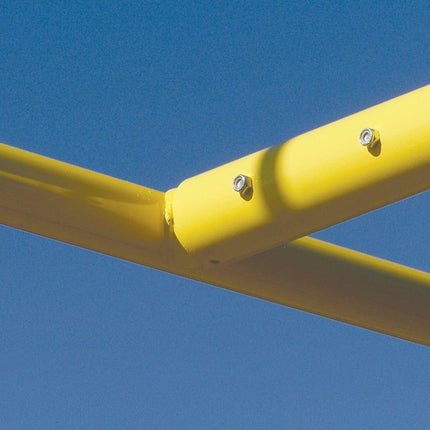 Jaypro Max - 1 Football Goal Posts 20' Uprights 6' Offset (Leveling Plate) FBGP-420 - Play and Sync