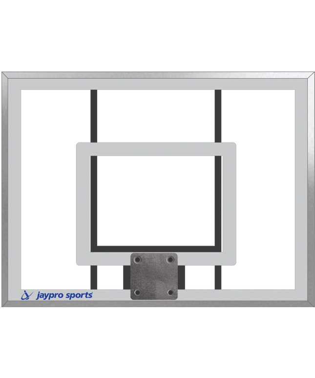Jaypro Sports Backboard - 36 in. Rectangular Acrylic (48 in. W x 36 in. H) | LS - 44AB LS-44AB - Play and Sync
