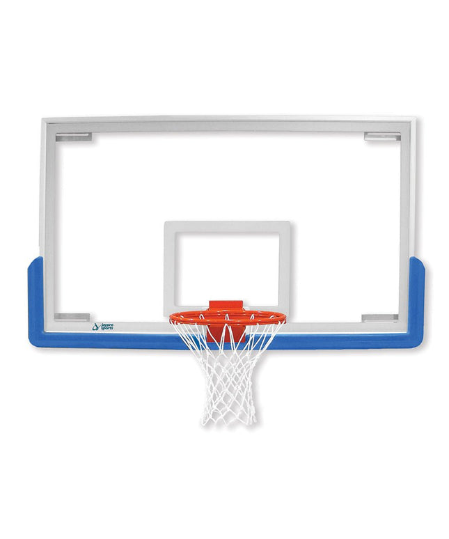 Jaypro Sports Backboard Replacement Package - (72 in. W x 42 in. H) (Indoor) - Unbreakable - Tempered Glass, Contender Pro Breakaway Goal - NCAA, NFHS Compliant | BBRP - 42 BBRP-42 - Play and Sync