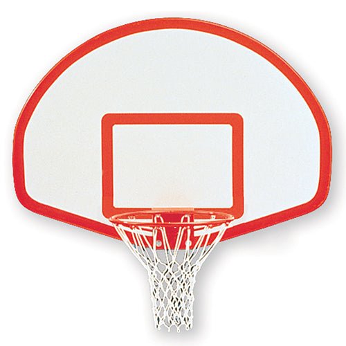 Jaypro Sports Basketball System - Straight Post (4 - 1/2 in. Pole with 4 ft. Offset) - 36 in. Aluminum Fan Backboard - Playground Breakaway Goal | SPA4 - FABT - UB SPA4-FABT-UB - Play and Sync