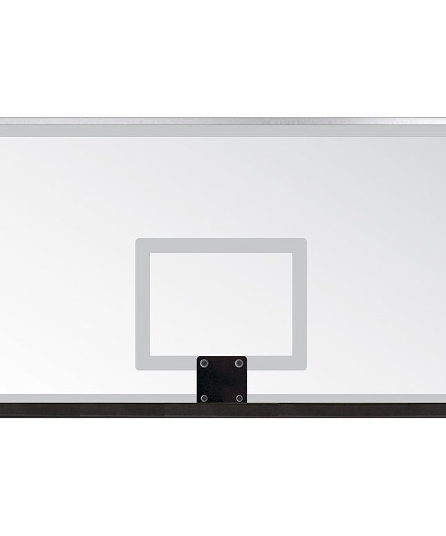 Jaypro Sports Basketball System - Titan (Powder Coated) Black (6 in. x 6 in. Pole with 6 ft. Offset) - 72 in. Glass Backboard - Flex Rim Goal (Surface Mount) | 772 - CV - FR 772-CV-FR - Play and Sync