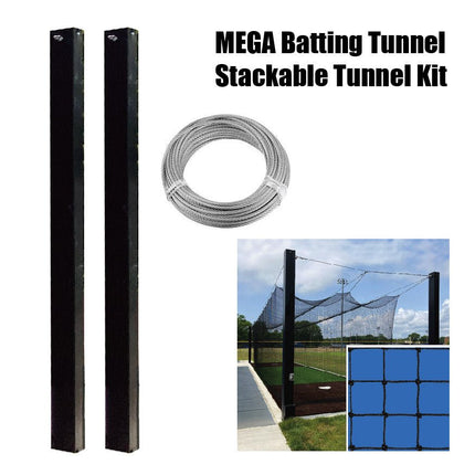 Jaypro Sports Batting Tunnel Frame - Mega Outdoor - (70 ft.) - Stackable Tunnel Kit | MPCTF - 70A MPCTF-70A - Play and Sync