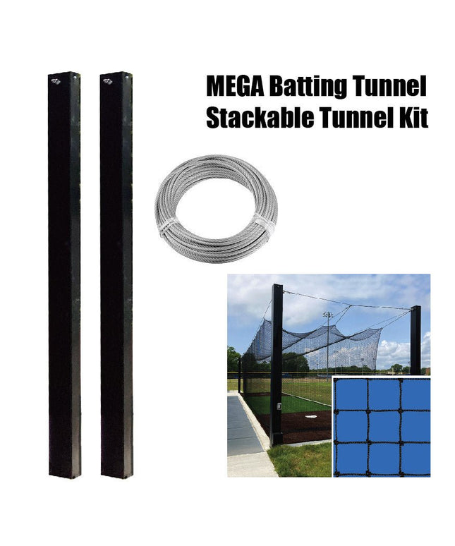 Jaypro Sports Batting Tunnel Frame - Mega Outdoor - (70 ft.) - Stackable Tunnel Kit | MPCTF - 70A MPCTF-70A - Play and Sync