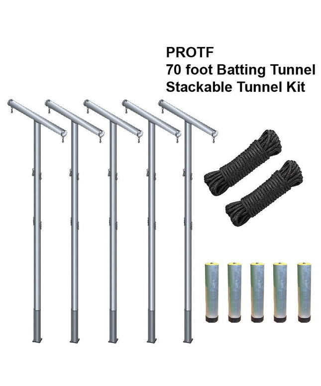 Jaypro Sports Batting Tunnel Frame - Professional Outdoor (70 ft.) - Multiple Tunnel Adaptor | PROTF - 70A PROTF-70A - Play and Sync