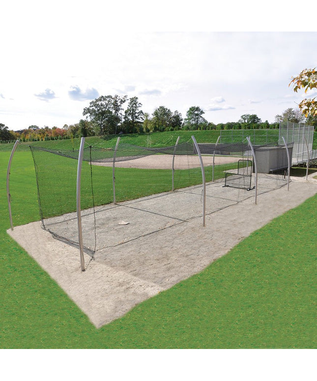 Jaypro Sports Batting Tunnel Frame - Professional Outdoor (70 ft.) - Single | PROTF - 70 PROTF-70 - Play and Sync
