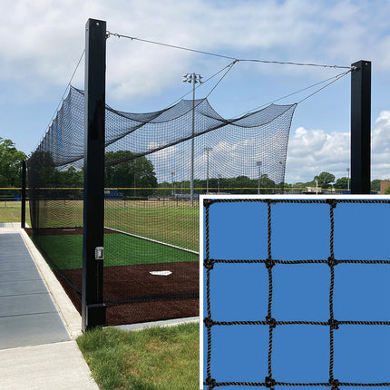 Jaypro Sports Batting Tunnel Net - All - Star - 36 Knotted Nylon Net - 1 - 3/4 in. Square Mesh (55 ft.L x 14 ft.W x 12 ft.H) | BBC36 - 5514 BBC36-5514 - Play and Sync