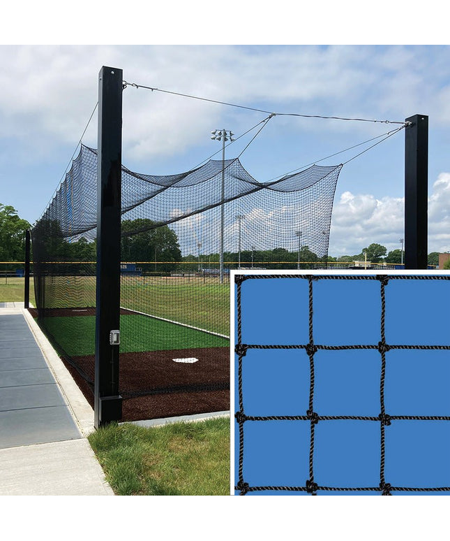 Jaypro Sports Batting Tunnel Net - All - Star - 36 Knotted Nylon Net - 1 - 3/4 in. Square Mesh (55 ft.L x 14 ft.W x 12 ft.H) | BBC36 - 5514 BBC36-5514 - Play and Sync