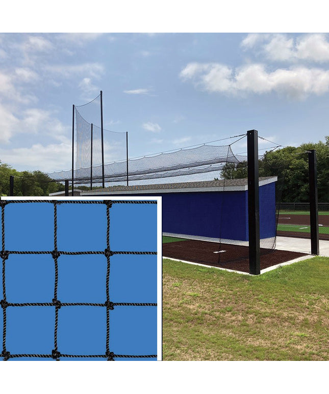 Jaypro Sports Batting Tunnel Net - All - Star - 36 Knotted Nylon Net - 1 - 3/4 in. Square Mesh (70 ft.L x 14 ft.W x 12 ft.H) | BBC36 - 7014 BBC36-7014 - Play and Sync