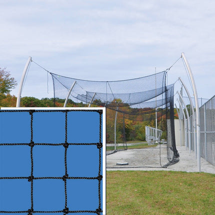 Jaypro Sports Batting Tunnel Net - Pro Climatized - 42 High Abrasion - Resistant - 2mm Twisted Poly Fiber - 1 - 3/4 in. Square Mesh (55 ft.L x 14 ft.W x 12 ft.H) | BBCP - 5514 BBCP-5514 - Play and Sync