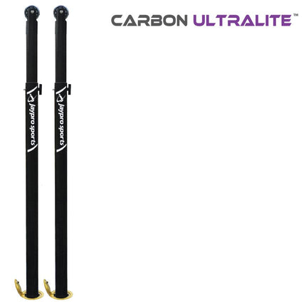 Jaypro Sports Carbon Ultralite Volleyball Uprights (3 - 1/2 in. Floor Sleeve) - NFHS, NCAA, USVBA Compliant | PVB - 90U PVB-90U - Play and Sync