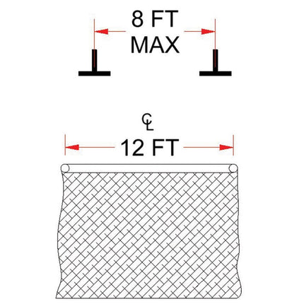 Jaypro Sports Ceiling Mounting Kit - Parallel - Spanning 8 ft. On Center or Less | BBC - PARKITA BBC-PARKITA - Play and Sync