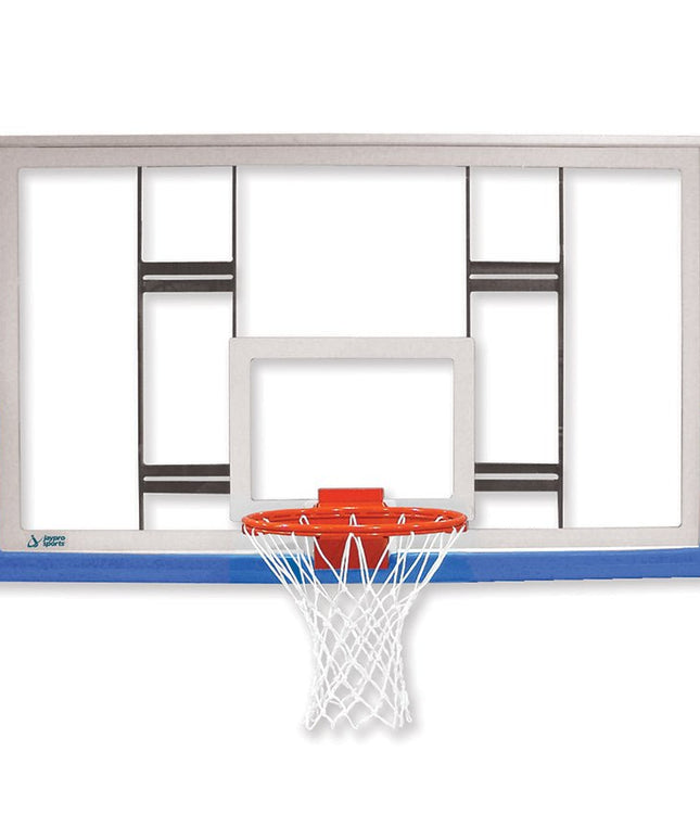 Jaypro Sports Conversion Backboard - 42 in. Rectangular Glass Backboard - NCAA, NFHS Compliant | GCBB - 35 GCBB-35 - Play and Sync