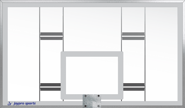 Jaypro Sports Conversion Backboard - Tempered Glass Conversion Package - NCAA, NFHS Compliant | GCBB - 35PKG GCBB-35PKG - Play and Sync