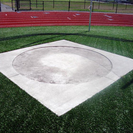 Jaypro Sports Discus Cage - Discus Circle Full Frame - Aluminum - Official (8 ft. - 2 - 1/2 in. Diameter) For 3/4 in. Depressed Pad | TFDC378D TFDC378D - Play and Sync