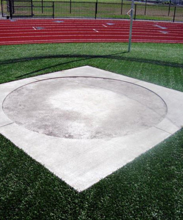 Jaypro Sports Discus Cage - Discus Circle Full Frame - Aluminum - Official (8 ft. - 2 - 1/2 in. Diameter) For 3/4 in. Depressed Pad | TFDC378D TFDC378D - Play and Sync
