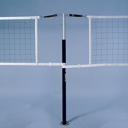 Jaypro Sports FeatherLite Volleyball Net Center Upright System (3 - 1/2 in. Floor Sleeve) - NFHS, NCAA, USVBA Compliant | PVBC - 500 PVBC-500 - Play and Sync