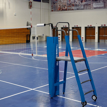 Jaypro Sports FeatherLite Volleyball System Deluxe Package with Custom Graphics (3 in. Floor Sleeve) - NFHS, NCAA, USVBA Compliant | PVB - 4PKGDX PVB-4PKGDX - Play and Sync
