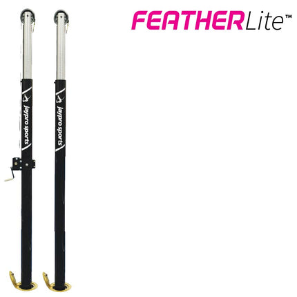 Jaypro Sports FeatherLite Volleyball Uprights (3 - 1/2 in. Floor Sleeve) - NFHS, NCAA, USVBA Compliant | PVB - 51U PVB-51U - Play and Sync