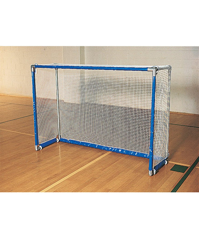 Jaypro Sports Floor Hockey Goals - Deluxe (4 ft.H x 6 ft.W x 20 in. D) (1 - Red, 1 - Blue) | FHGN - 33 FHGN-33 - Play and Sync