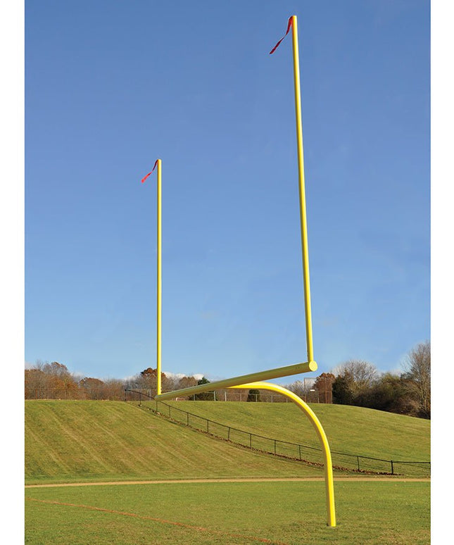 Jaypro Sports Football Goal Posts - 4 - 1/2 in. Pole | 5 ft. Offset | 20 ft. Uprights | 23 ft. - 4 in. Wide [HS] | Semi - Perm - Steel | FBGP - 620 FBGP-620 - Play and Sync