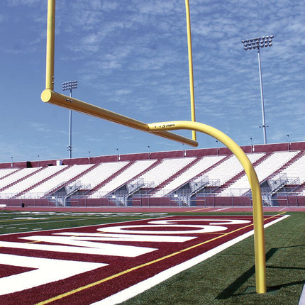 Jaypro Sports Football Goal Posts - 6 - 5/8 in. Pole | 6 ft. Offset | 20 ft. Uprights | 18 ft. - 6 in. Wide [C] | Leveling Plate - Max - 1 | FBGP - 420C FBGP-420C - Play and Sync