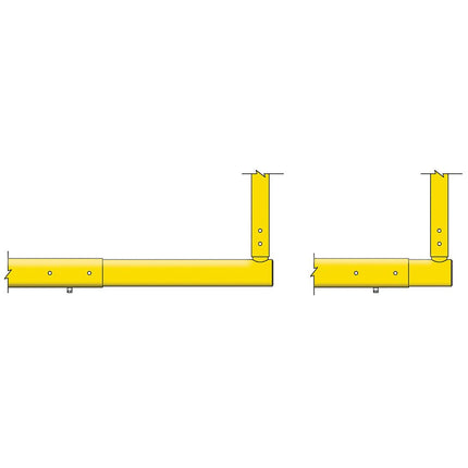 Jaypro Sports Football Goal Posts - 6 - 5/8 in. Pole | 8 ft. Offset | 20 ft. Uprights | Expandable Crossbar | Leveling Plate - Max - 1 | FBGP - 920AX FBGP-920AX - Play and Sync