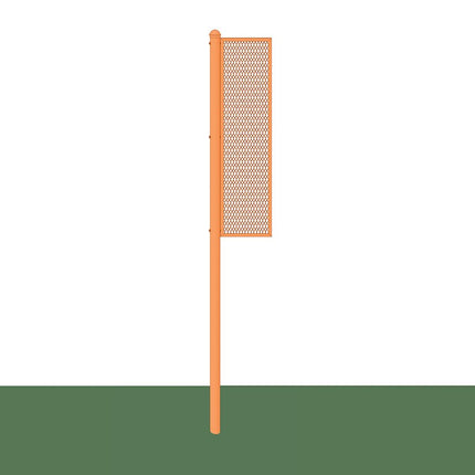 Jaypro Sports Foul Poles - 12 ft. - Softball (Collegiate) (Semi - Permanent) | SBCFP - 12 SBCFP-12 - Play and Sync