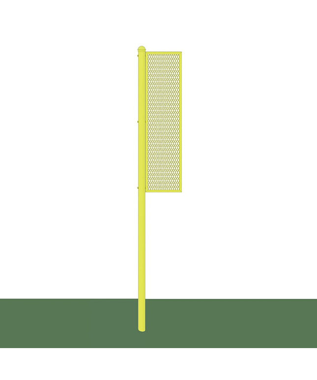Jaypro Sports Foul Poles - Collegiate (12 ft.) - Baseball/Softball (Semi - Permanent) (Yellow) | BBSBFP - 12 BBSBFP-12 - Play and Sync