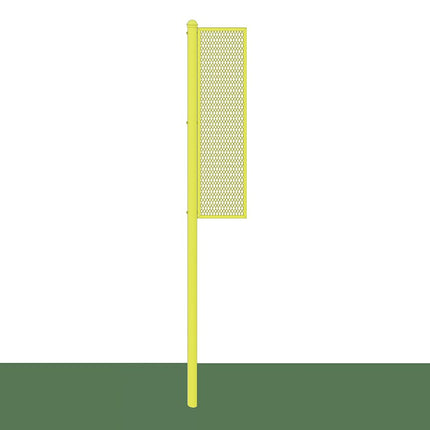 Jaypro Sports Foul Poles - Collegiate (12 ft.) - Baseball/Softball (Surface Mount) (Yellow) | BBSBFP - 12SM BBSBFP-12SM - Play and Sync