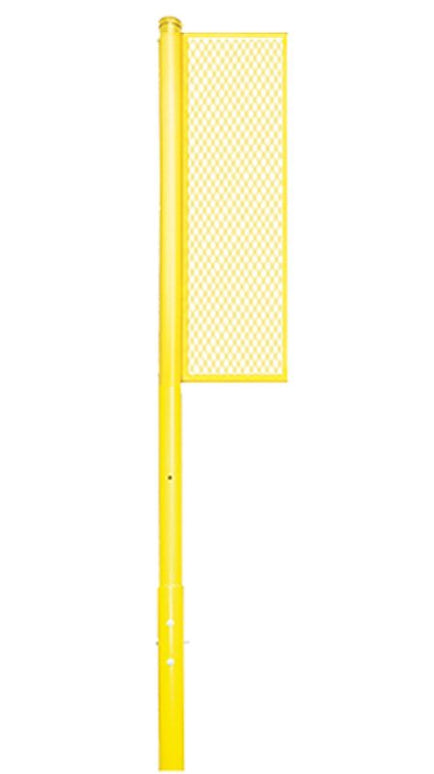 Jaypro Sports Foul Poles - Collegiate (15 ft.) - Baseball/Softball (Semi - Permanent) (Yellow) | BBSBFP - 15 BBSBFP-15 - Play and Sync