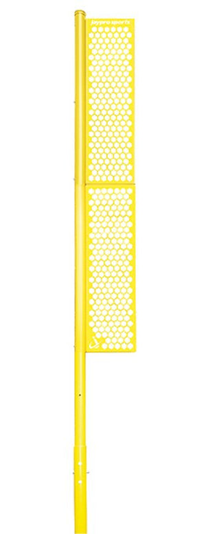 Jaypro Sports Foul Poles - Professional (20 ft.) - Baseball (Surface Mount) (Yellow) | BBFP - 20SM BBFP-20SM - Play and Sync