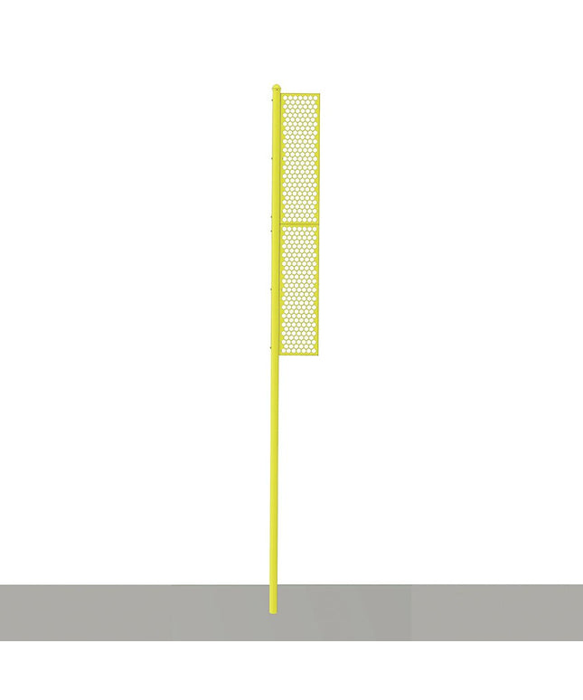 Jaypro Sports Foul Poles - Professional (20 ft.) - Baseball (Surface Mount) (Yellow) | BBFP - 20SM BBFP-20SM - Play and Sync