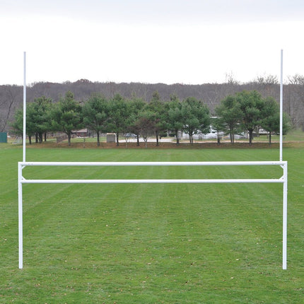 Jaypro Sports Goals - Soccer/Football (with Standard Backstays) - Deluxe, Official Size (8 ft. H x 24 ft. W x 4 ft. B x 10 ft. D) | FBSC - 240 FBSC-240 - Play and Sync