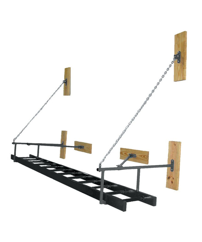 Jaypro Sports Gym Ladder - Horizontal - Wall - Mounted (Black) | WML - 100 WML-100 - Play and Sync
