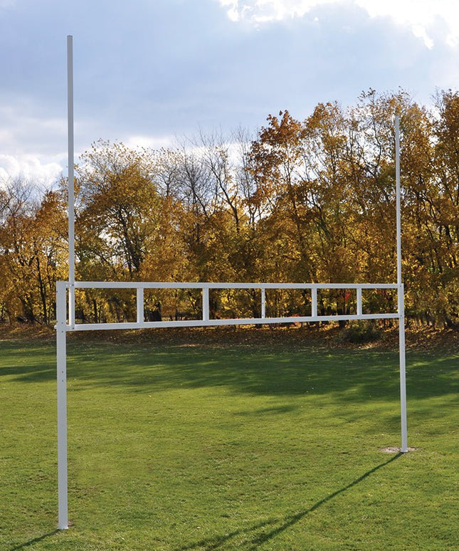 Jaypro Sports H - Frame Goals - Semi - Perm - Multipurpose - Adjustable - Official (No Backstays) - Official Size (8 ft. H x 24 ft. W) | FBSC - 120 FBSC-120 - Play and Sync