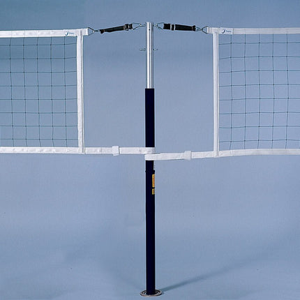 Jaypro Sports Hybrid Steel Volleyball Net Center Upright System (3 - 1/2 in. Floor Sleeve) - NFHS, NCAA, USVBA Compliant | PVBC - 150 PVBC-150 - Play and Sync