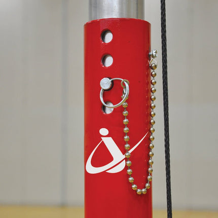 Jaypro Sports Hybrid Steel Volleyball Uprights (3 in. Floor Sleeve) - NFHS, NCAA, USVBA Compliant | PVB - 30U PVB-30U - Play and Sync