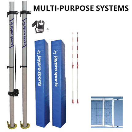Jaypro Sports Multi - Sport Net System (3 in. Floor Sleeve) | PVB - 1300 PVB-1300 - Play and Sync