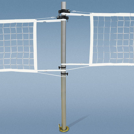 Jaypro Sports Multi - Sport Volleyball Net Center Upright System with Custom Graphics (3 in. Floor Sleeve) | PVBC - 130DX PVBC-130DX - Play and Sync