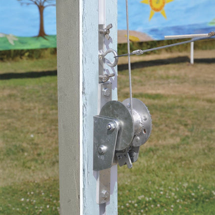 Jaypro Sports Outdoor Volleyball System - Coastal Competition - (4 in.) (Square Post) | OCC - 500 OCC-500 - Play and Sync