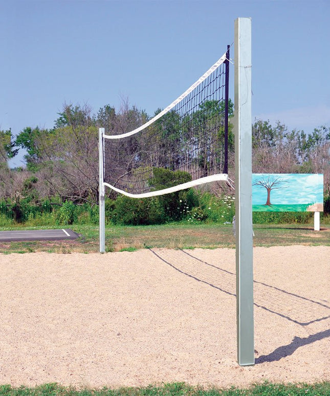 Jaypro Sports Outdoor Volleyball System - Coastal Competition - (4 in.) (Square Post) | OCC - 500 OCC-500 - Play and Sync