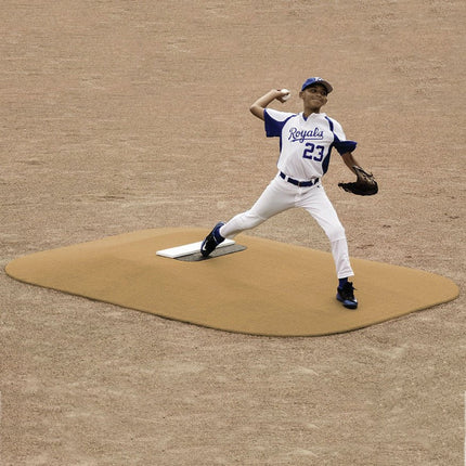 Jaypro Sports Pitcher's Mound - Youth (9 ft.L x 7 ft.W x 6 in. H) (Gel Coat with Launch Pad) | PPM796 PPM796 - Play and Sync