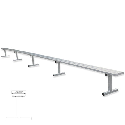 Jaypro Sports Player Bench - 27 ft. - Portable | PB - 95 PB-95 - Play and Sync