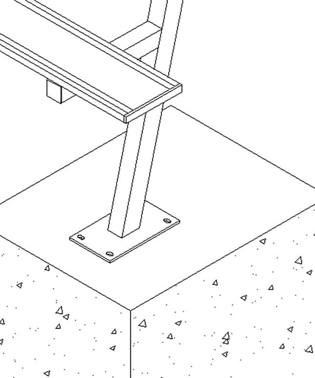 Jaypro Sports Player Bench with Seat Back - 21 ft. - Surface Mount | PB - 10SM PB-10SM - Play and Sync