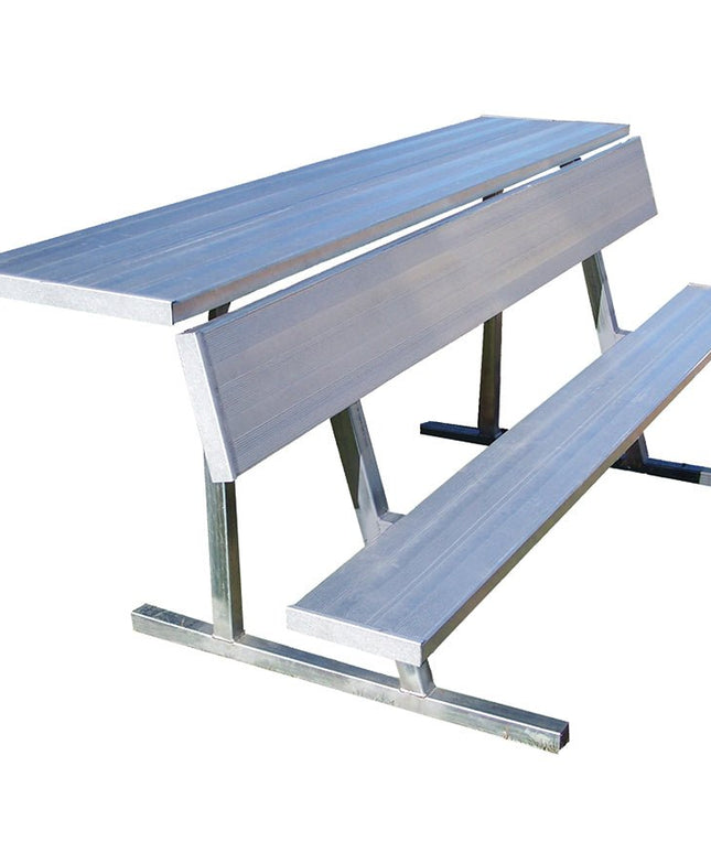 Jaypro Sports Player Bench with Seat Back and Shelf - 7 - 1/2 ft. - Portable | PBS - 80 PBS-80 - Play and Sync