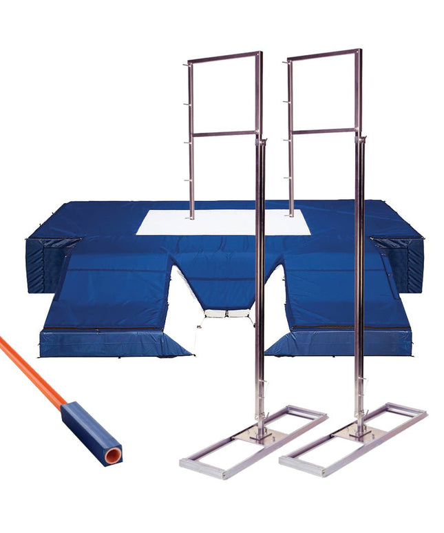 Jaypro Sports Pole Vault Telescoping Standards Package - (High School - 6 ft. to 18 ft.) | TFPVPKG1 TFPVPKG1 - Play and Sync