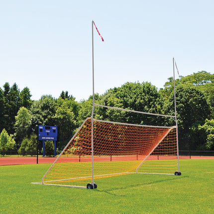 Jaypro Sports Portable Practice Football/Soccer Combo Goal (High School) (8 ft. H x 24 ft. W with 10 ft. H Uprights, 23 ft. - 4 in. width) | PCG - 800 PCG-800 - Play and Sync