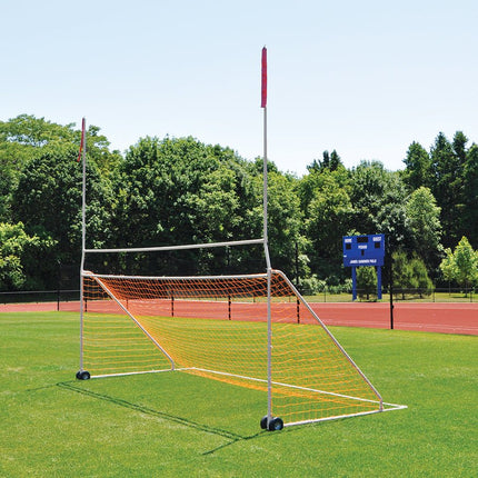 Jaypro Sports Portable Practice Football/Soccer Combo Goal (High School) (8 ft. H x 24 ft. W with 10 ft. H Uprights, 23 ft. - 4 in. width) | PCG - 800 PCG-800 - Play and Sync