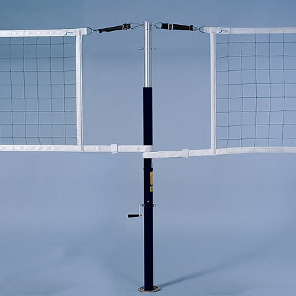 Jaypro Sports PowerLite Volleyball Net Center Upright System (3 - 1/2 in. Floor Sleeve) - NFHS, NCAA, USVBA Compliant | PVBC - 700 PVBC-700 - Play and Sync