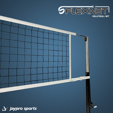 Jaypro Sports PowerLite Volleyball System (3 - 1/2 in. Floor Sleeve) - NFHS, NCAA, USVBA Compliant | PVB - 7000 PVB-7000 - Play and Sync